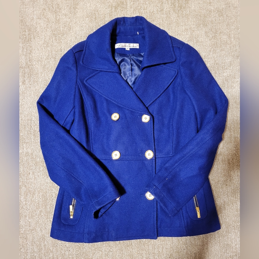 Royal Blue Wool blend Coat